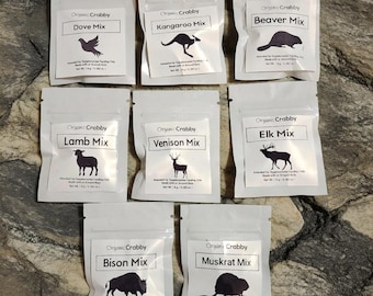 Hermit Crab Variety Pack: Wild and Exotic Game.  Made with organic ingredients.