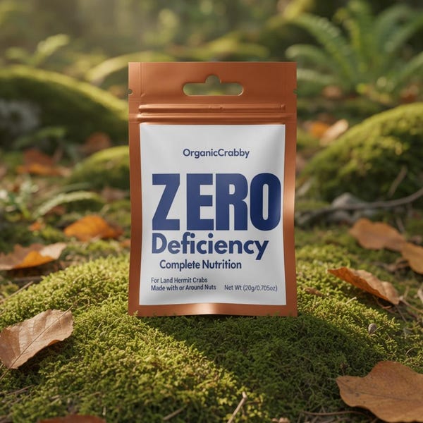 Zero Deficiency Complete Nutriention for Land Hermit Crabs