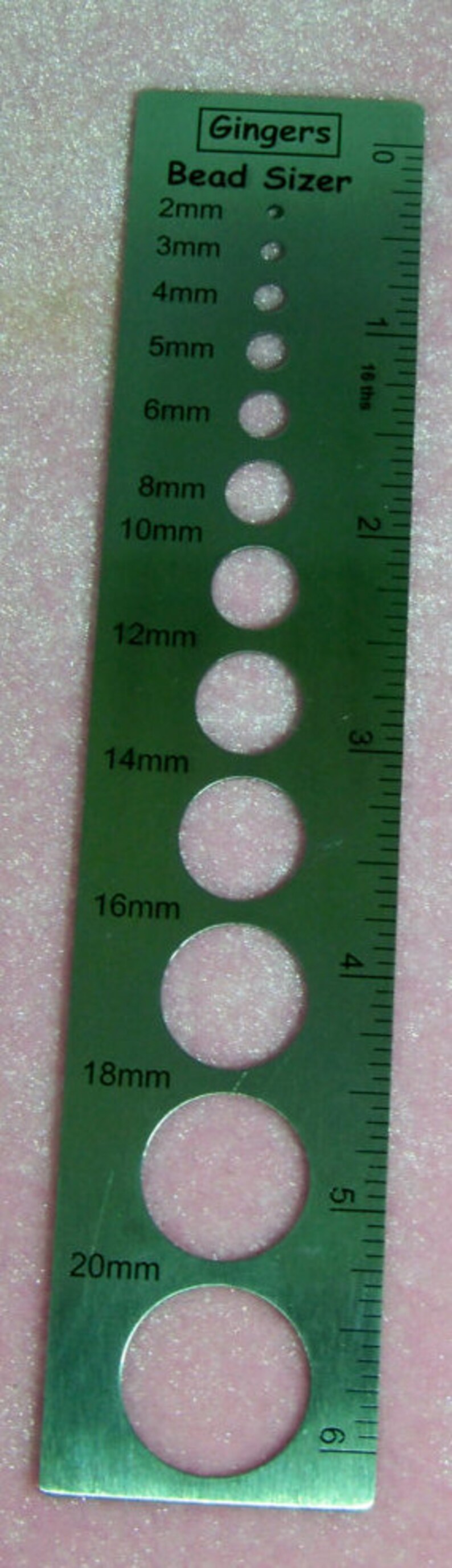 Bead Sizer Measure circle template quilling tool 2mm 20mm Etsy