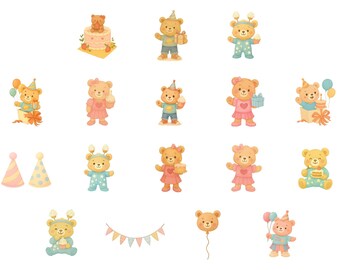 Conjunto de camiseta Comfort Colors com estampa de ursinho de pelúcia para aniversário, imagens PNG de ursinho de pelúcia fofo para aniversário, gráficos de ursinho para festa infantil.