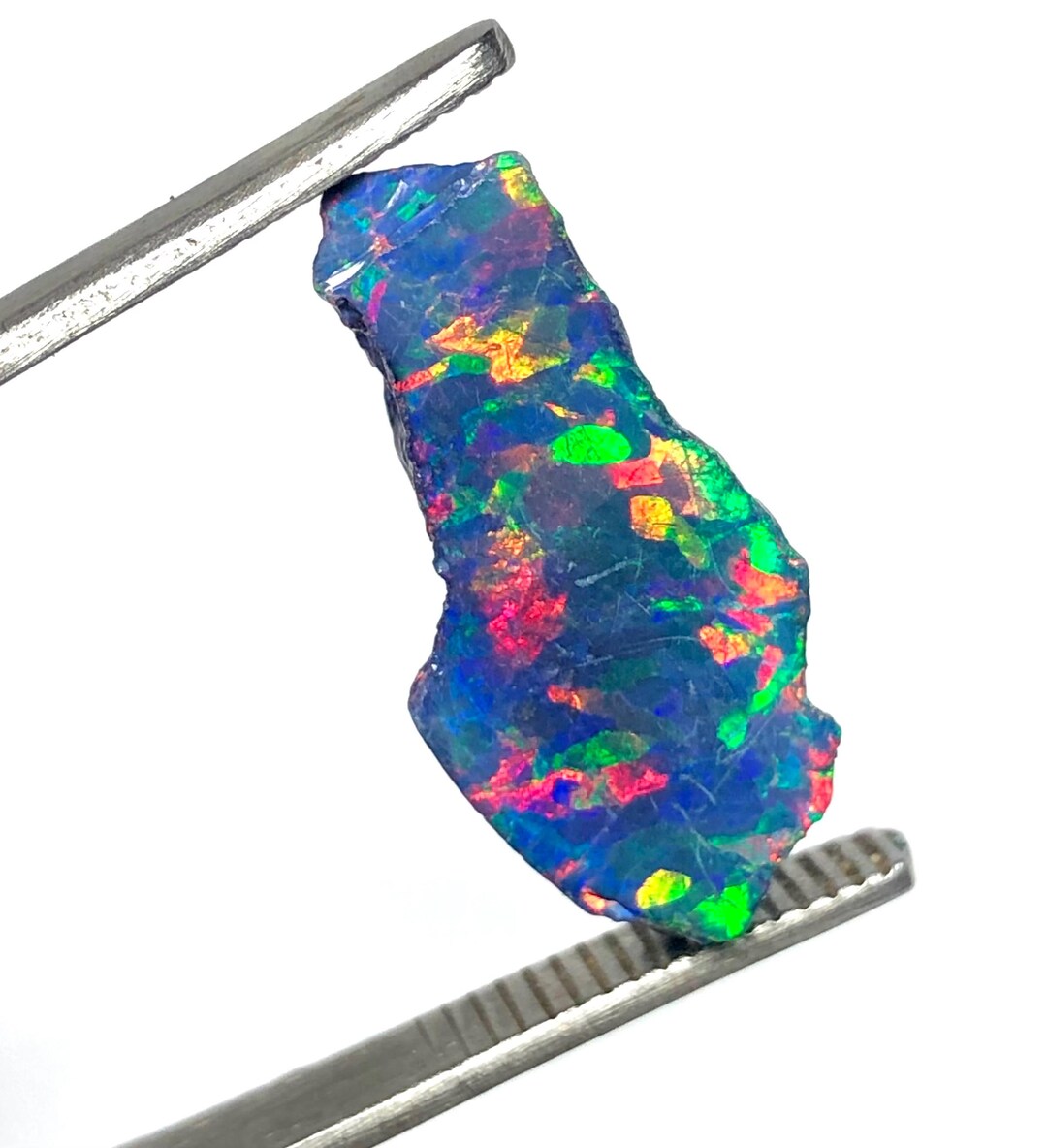 Ethiopian Black Opal Gemstone, Puzzle Chaff Fire Pattern, 5.50 Ct - Etsy