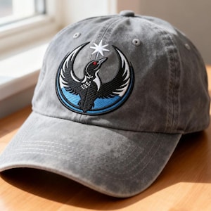 Minnesota Rebel Alliance Embroidered Hat, MN Loon Protest Cap, Anti-MAGA & Abolish ICE Activist Hat, Political Gift, Mn Flag Inspired Hat