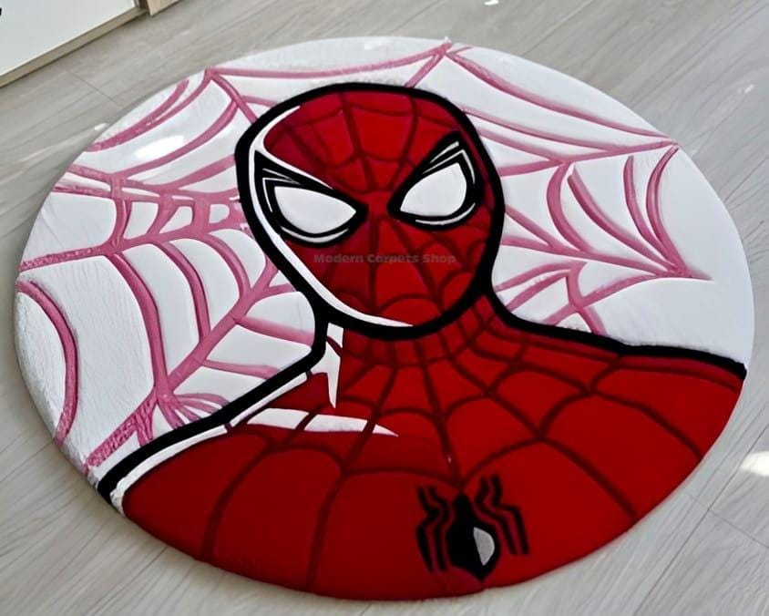 Luxury Face Round Rug – Bold Graphic Statement Carpet, Cut Pile Rug, - Etsy