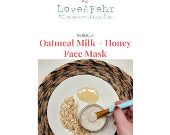 DIY-gezichtsmasker met havermout, melk en honing Recept formule kleimasker