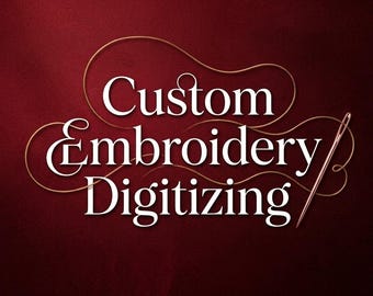 Benutzerdefinierte Stickerei Digitalisierung, Wandeln Sie Ihr Design in Stickdatei, Professionelle Digitalisierung für Maschine, Custom PES DST JEF,