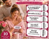 10 Love Coupons Printable Romantic Gift for Couples Valentine Anniversary Date Night Instant Download