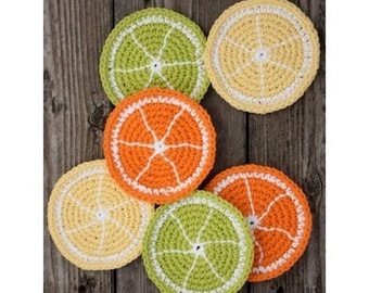 Sottobicchieri a forma di fetta di agrumi