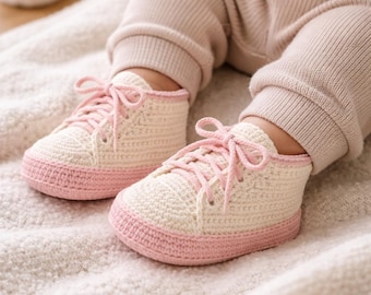 Molde de Crochê para Sapatinhos de Bebê em PDF | Sapatos para Recém-Nascidos