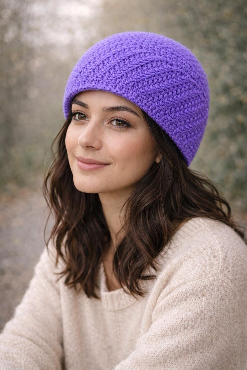 Easy Crochet Beanie Hat Pattern for Beginners Instant Download - Etsy