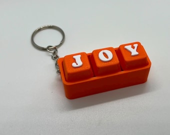 Personalised Clicker Keychain | 3D Printed Custom Name | Fidget Click Keyring