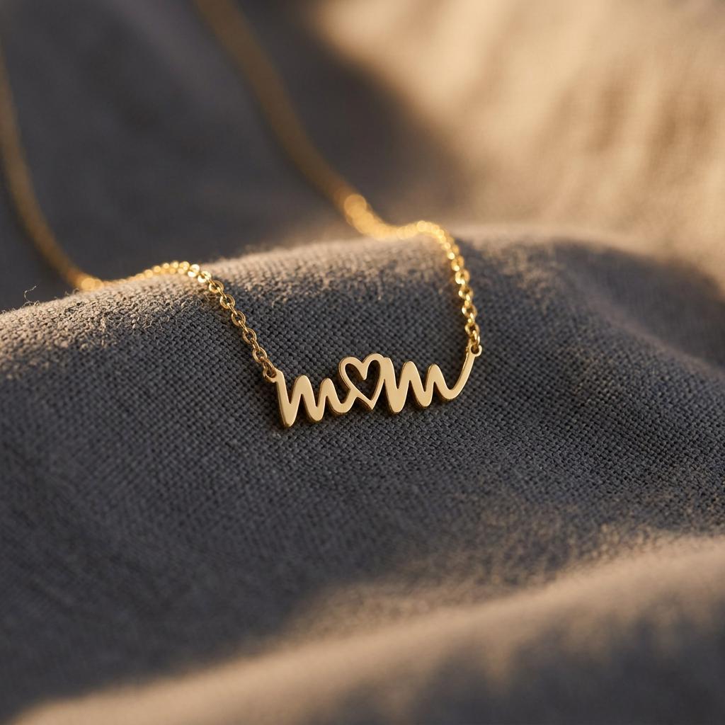 Dainty Mama Necklace in Sterling Silver, Gold & Rose Gold, Mom Necklace, Gifts For Wife , Gifts for Mom, Jewelry for Women