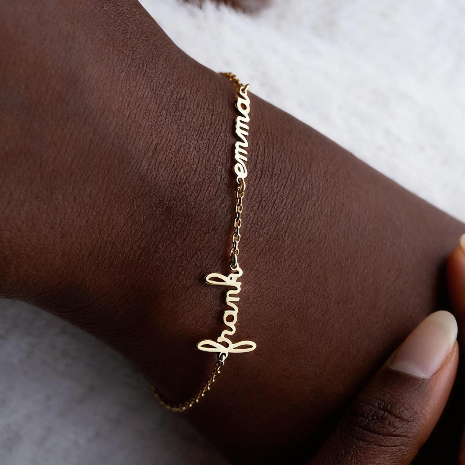 Personalized Name Bracelet, Kids Name Bracelet for Mom, Custom Family Bracelet, Dainty Minimalist Jewelry, Mothers Day Gift