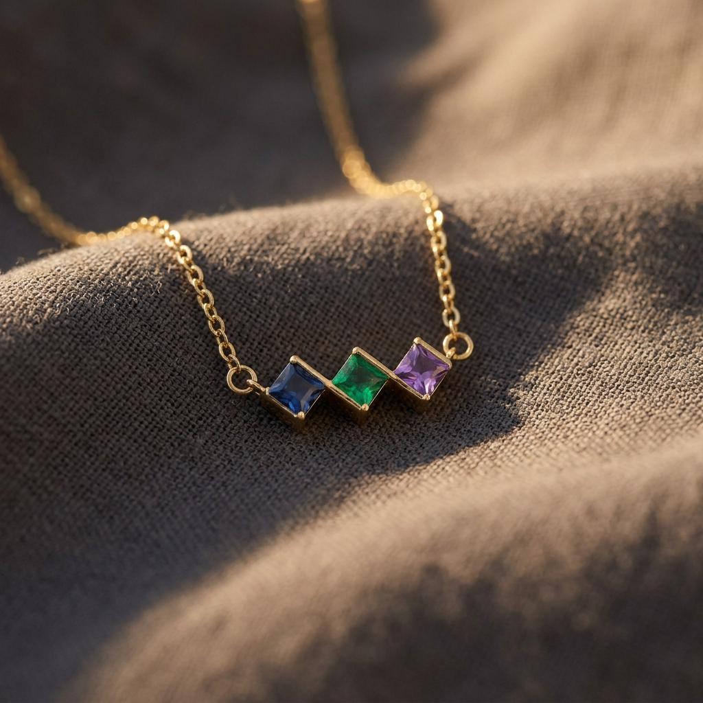 Birthstone Necklace for Mom,Family Birthstone Necklace,Sentimental Mothers Necklace, Custom Birth Month Necklace,Gift for Mom,Bridesmaid