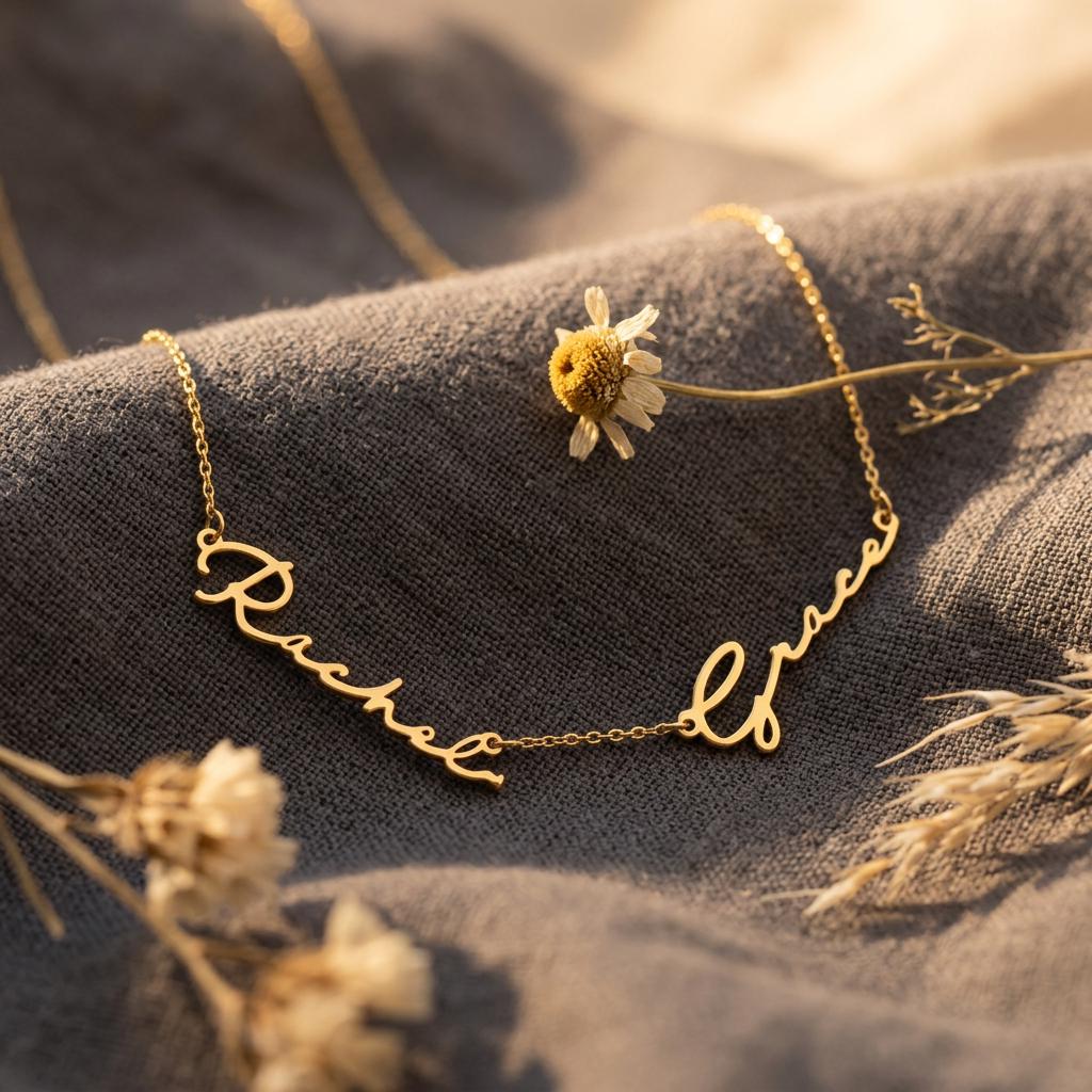 Personalized Double Names Necklace , Children Names Necklace, Name Necklace, Mom Necklace, Anniversary Gift for Wife, Mother, Grandma Gift
