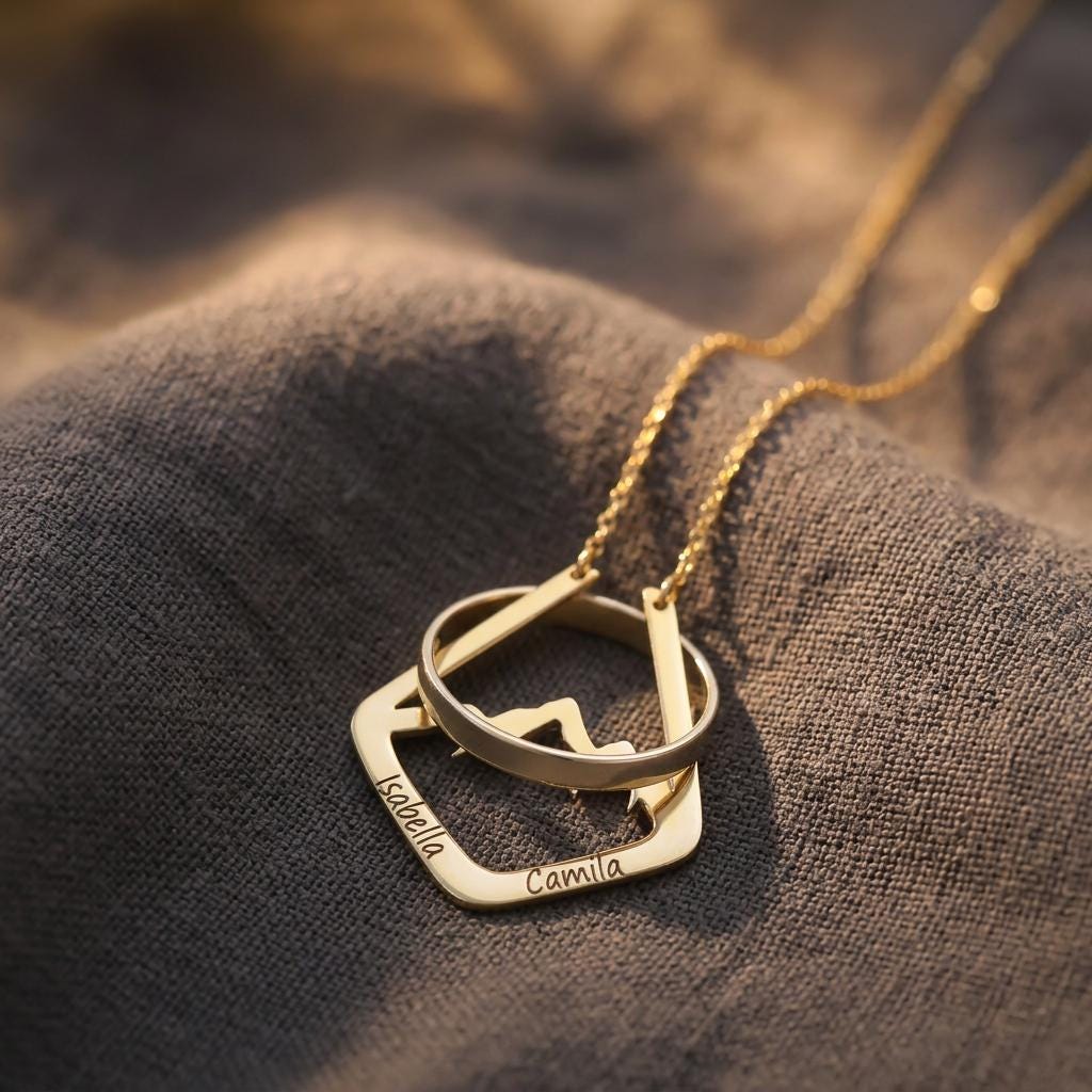 925 Sterling Silver Mountain Ring Holder Necklace, Personalized Ring Keeper Necklace, Custom Jewelry Gift for Women