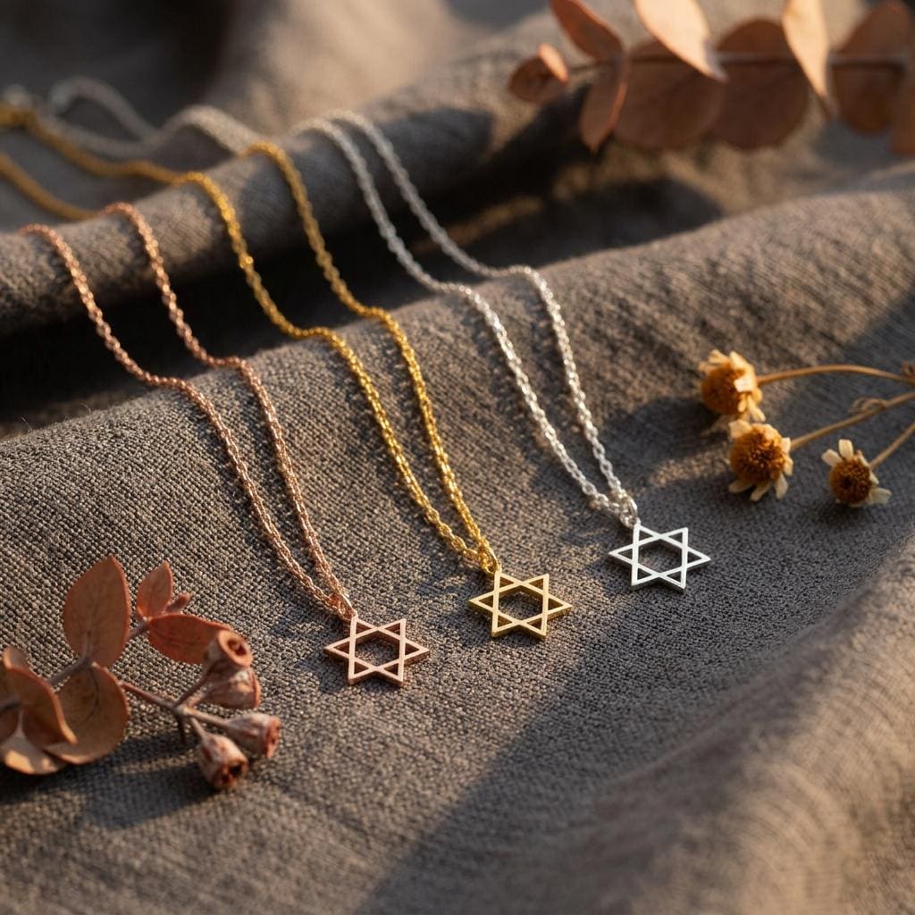 Star of David Necklace, Jewish Star Charm, Silver Magen David,Tiny Star of David Necklace,Jewish,Dainty Tiny Star of David Gift for Mom,Nana