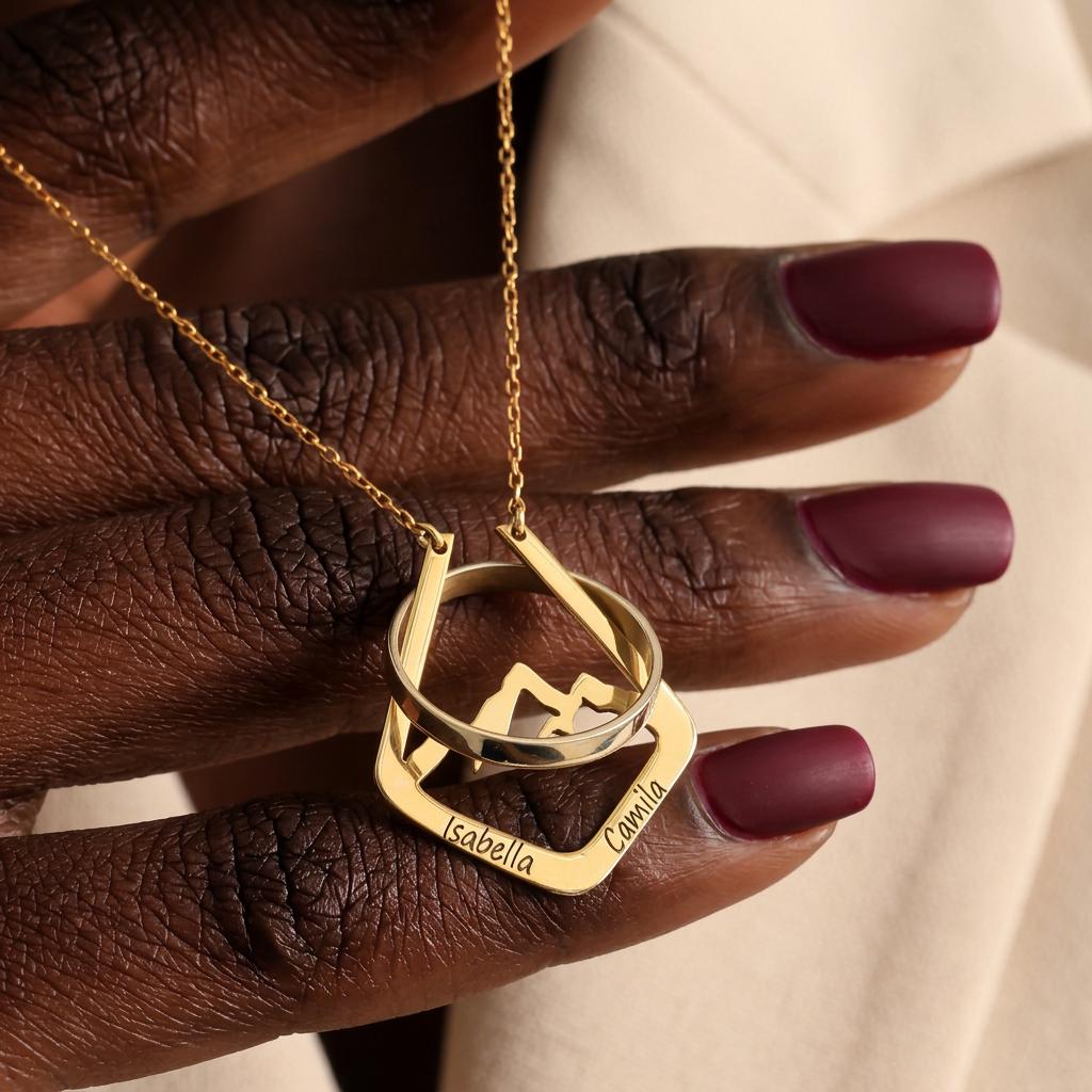Custom Mountain Ring Holder Necklace, Sterling Silver Ring Keeper Necklace, Personalized Ring Holder Jewelry Gift for Her