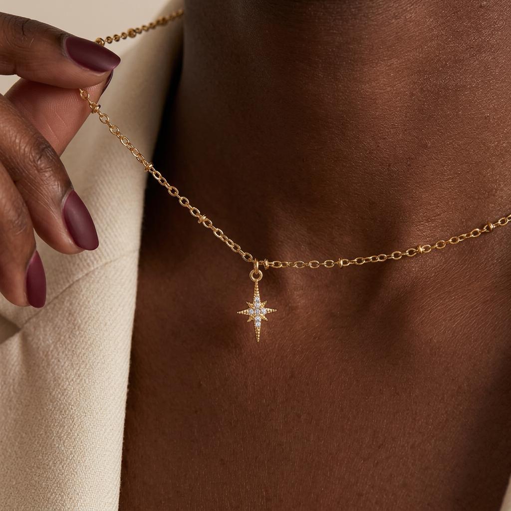 North Star Necklace, Polaris Necklace, Tiny Star Necklace, Celestial Necklace, Minimalist Jewelry, Everyday Necklace, Gift for Her
