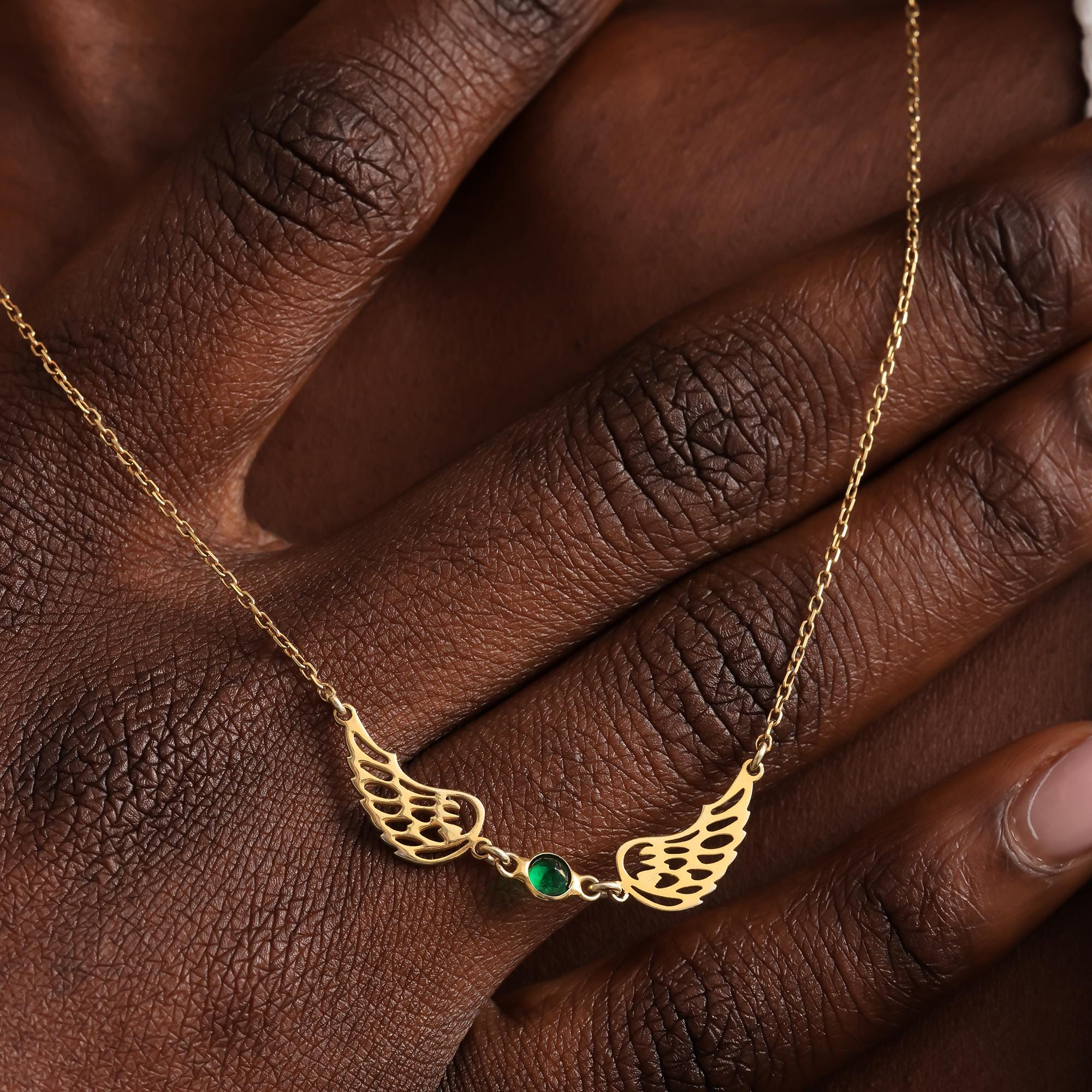 Golden Snitch Necklace with Birthstone Guardian Angel Necklace For Mum  Custom Memorial Necklace with Birthstone Harry P Necklace