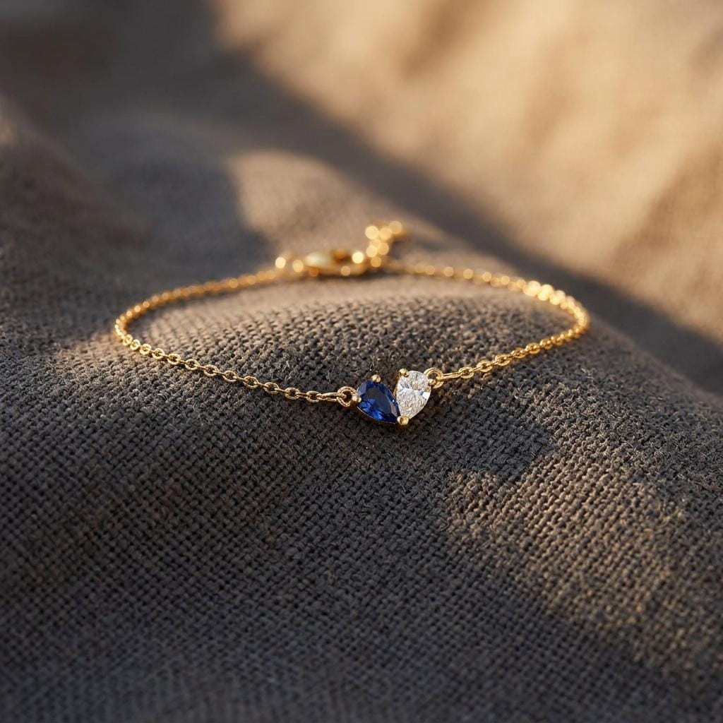 Custom Birthstone Bracelet, Leaf Birthstone Bracelet, Family Birthstone Bracelet, Grandma Gift, Birthday Gift, Mothers Day Gift for Mom