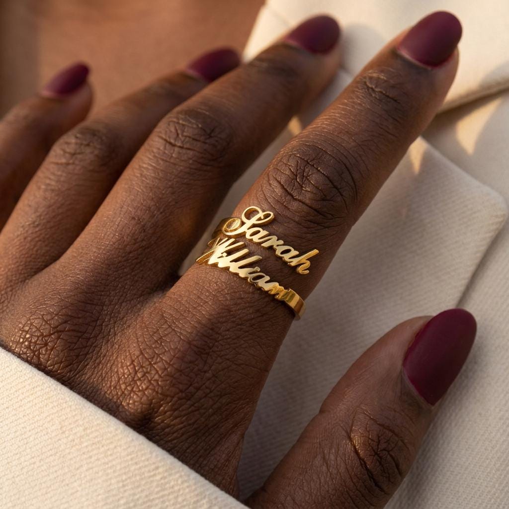 Double Name Ring, Two Name Ring, Personalized Name Ring, Custom Wrap Ring, Sterling Silver Ring, Gift for Mom Grandma, Mothers Day Gift