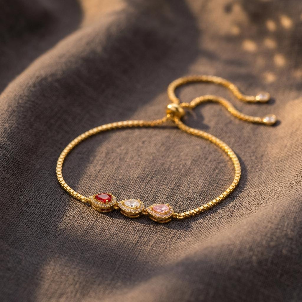Mother's Birthstone Bracelet , Teardrop birthstone bracelets, Family Birthstone Necklace, Birthstone Bracelet for Nana, Mothers Day gift