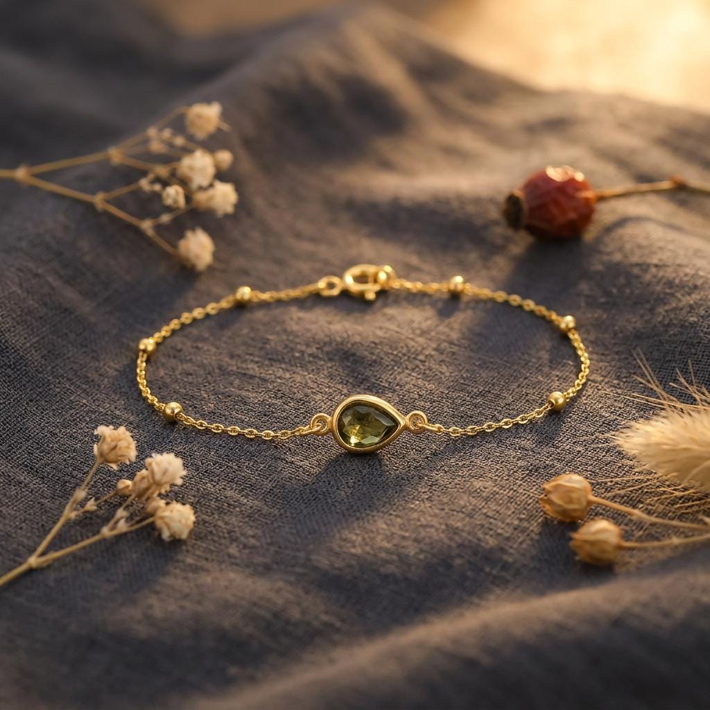Mother's Birthstone Bracelet , Teardrop birthstone bracelets, Family Birthstone Necklace, Birthstone Bracelet Mothers Day Gift for Mum Nana