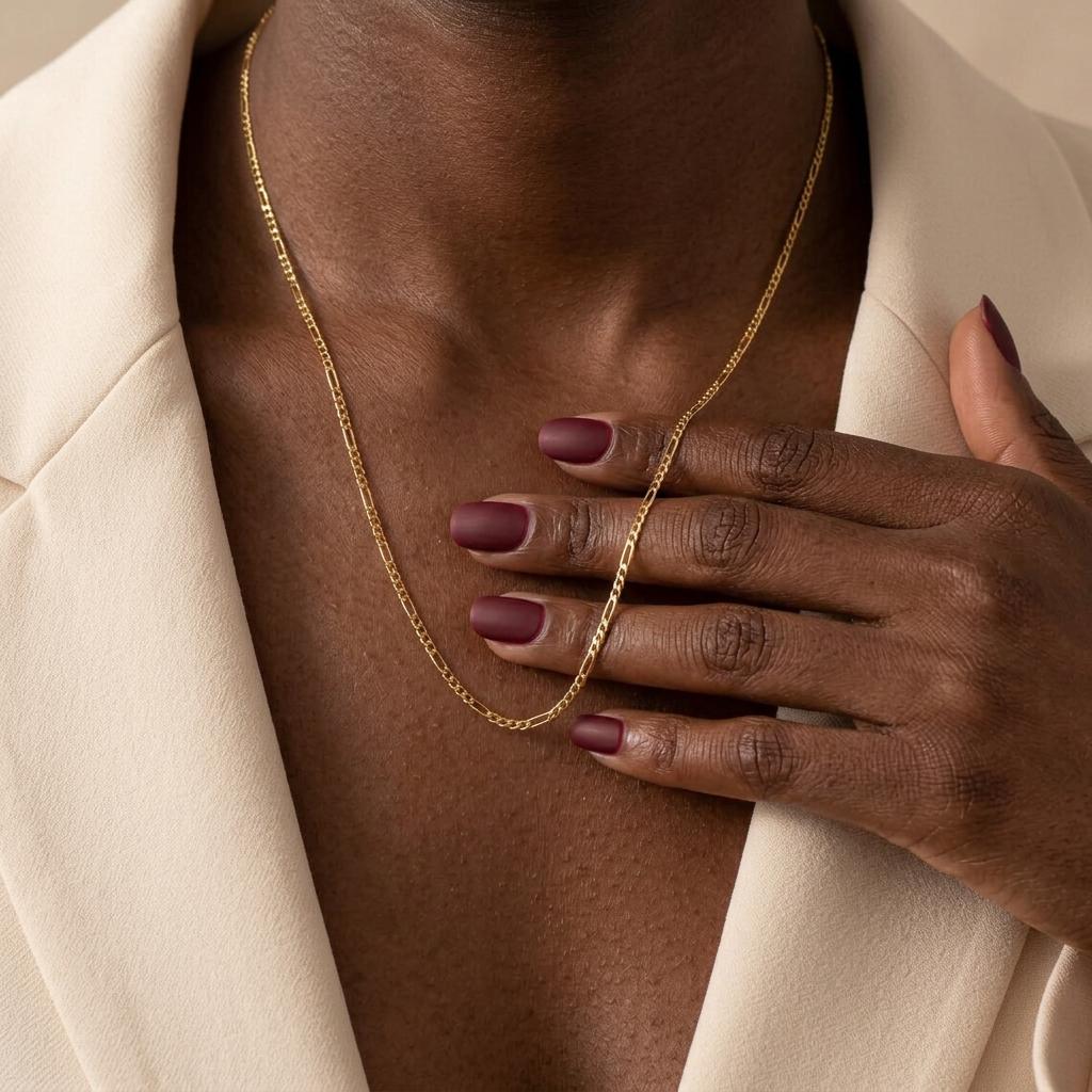 Gold Figaro Chain, Figaro Chain, Figaro Chain Necklace, 14K Figaro Chain, Figaro Chain Gold, Minimalist Chain for Women, Mum, Nana