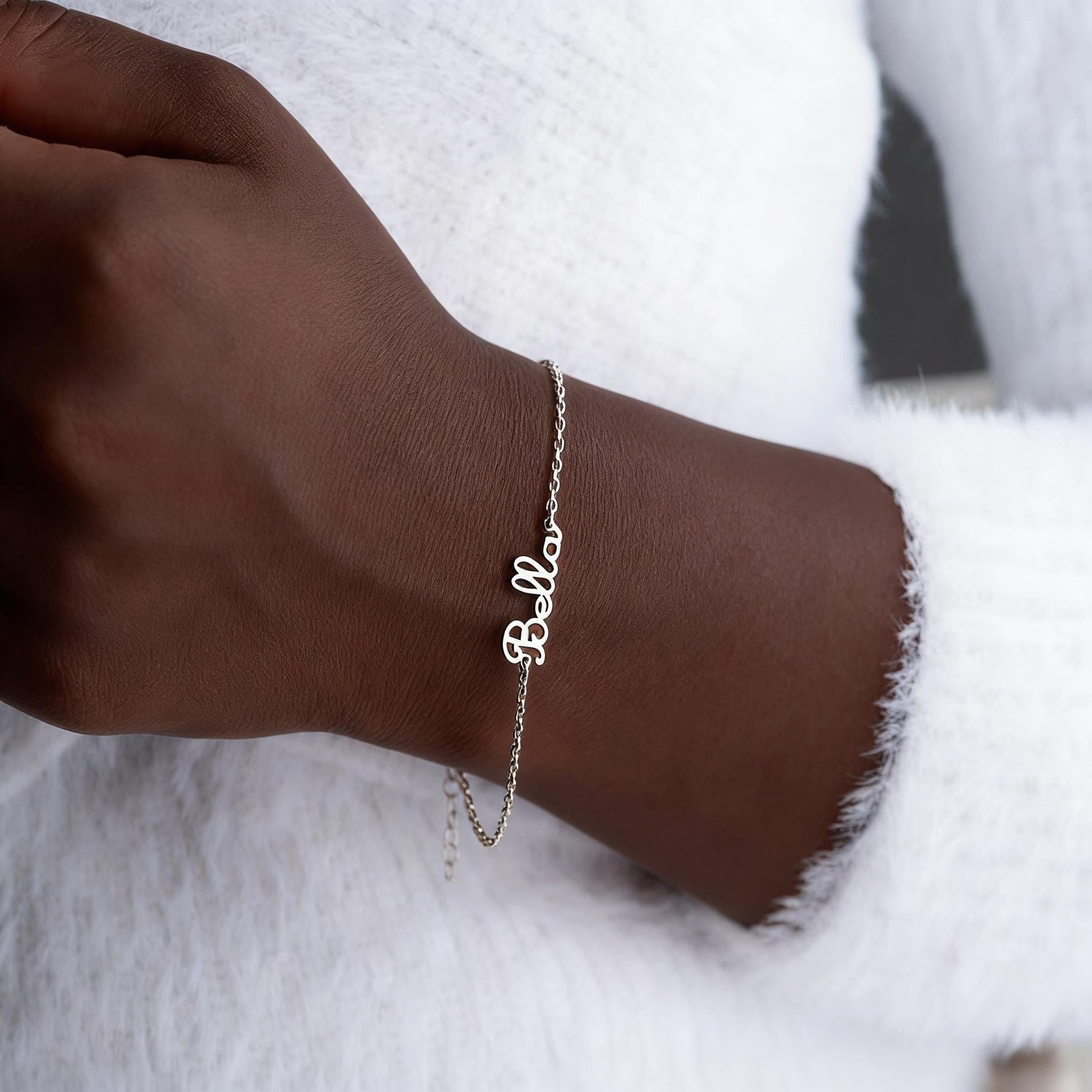Personalised Name Bracelet, Family Name Bracelet, Custom Multiple Name Jewelry, Gold Bracelet For Mom, Birthday Gift For Her Birthday/Mother