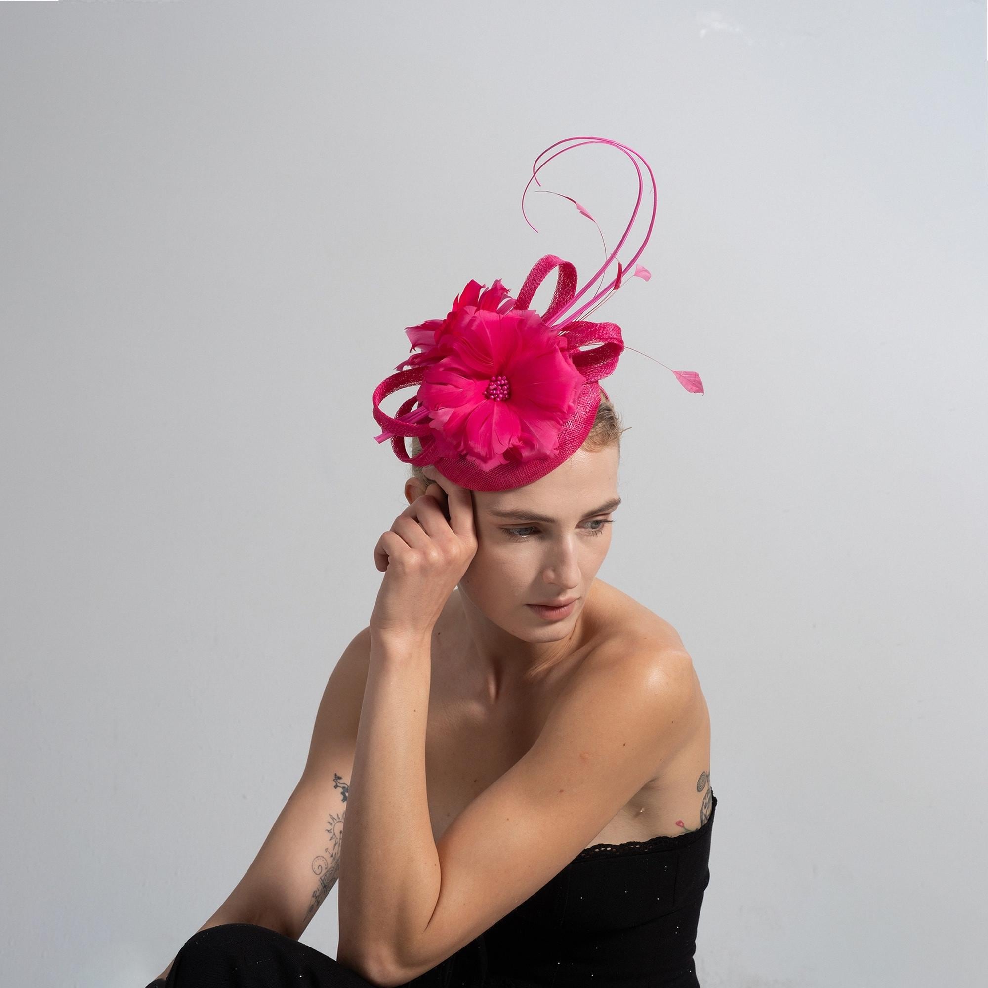Hot Pink Fascinators - Etsy display picture 3