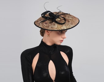 Black Multi Bow Fascinator Hatinator, Elegant Wedding Headband for Garden Party, Races & Tea Party