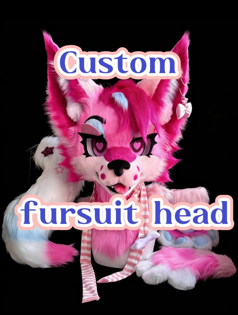 Custom Fursuit Head Kemono / Toony Style | Made to Order Furry Head ...