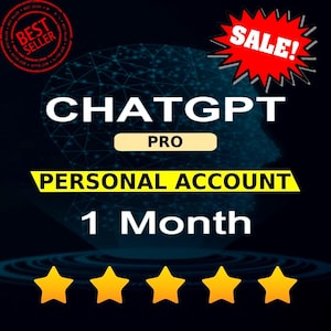1 miesiąc | Konto Chatgpt Private Pro | Tylko Ty na koncie | 1 miesiąc | Dostępnych 5 kont Pro | Nie współdzielone |