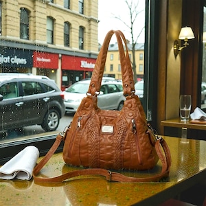 バッグ brown y2k leather bag Black Mini Leather Y2K Bag - Retro Gothic Aesthetic Handbag – The
