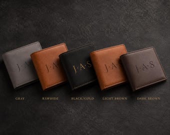 Groomsmen Wallet Men | Personalized Leather Engraved, Custom Boyfriend Anniversary