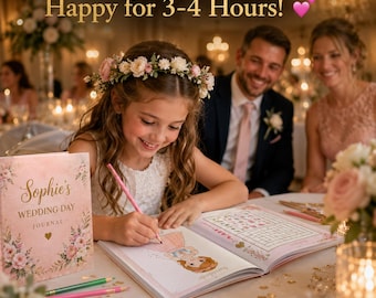 Wedding Activity Kids Journal 45 Pages Printable Editable Canva