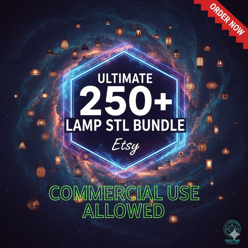 250+ Lamp STL Bundle, Modern 3D Printable Lamp Designs, Digital Download, 3D Print Modern Home Decor, Lamp STL Files Instant Lifetime Access image 5