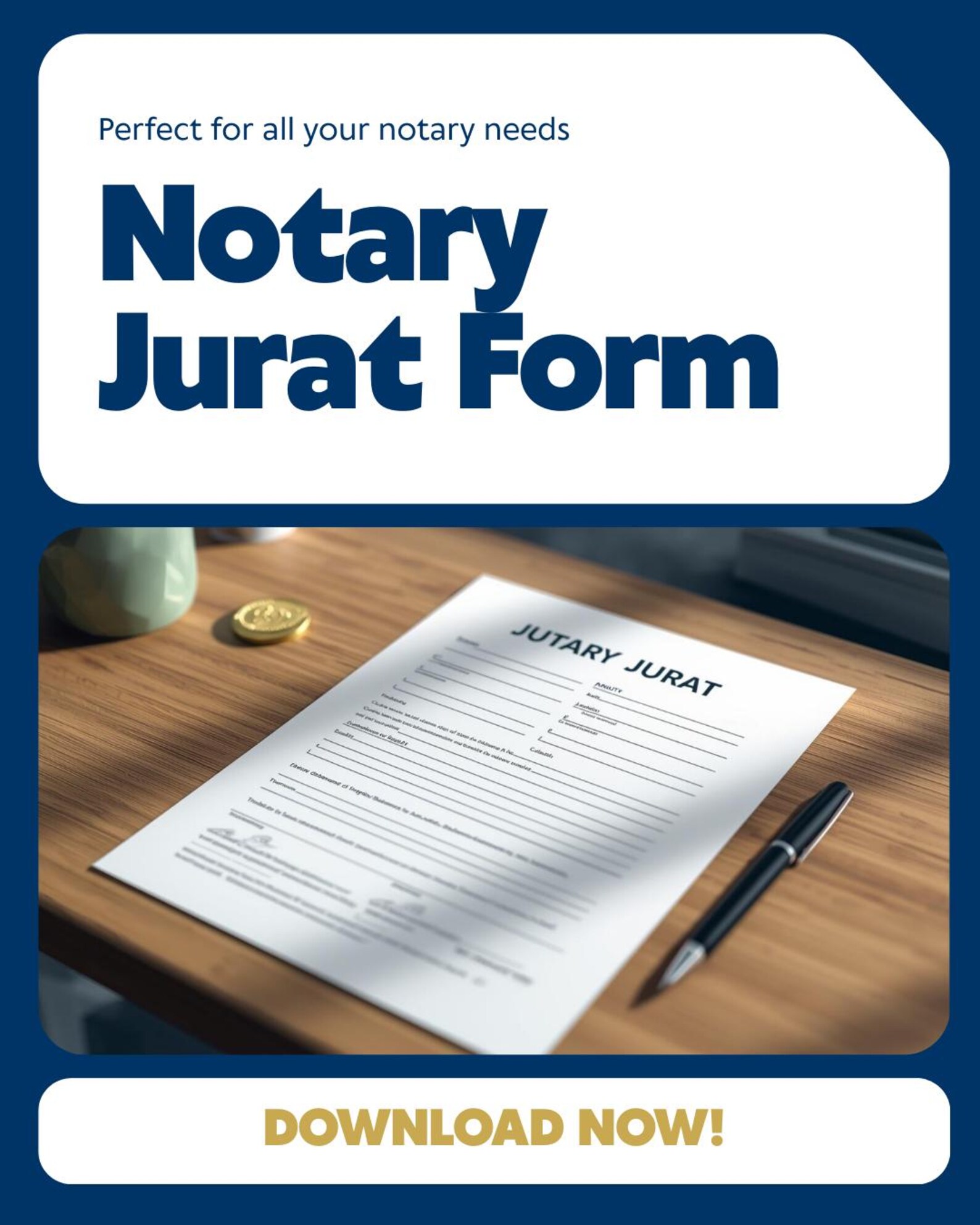 Jurat Form Printable Notary Jurat PDF Subscribed and Sworn Form