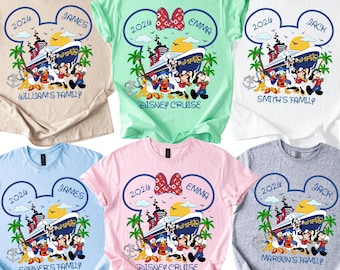 Custom 2026 Disney Cruise Family Matching Shirt, Disney Cruise Trip Shirt, 2026 Disney World Cruise Family Shirts