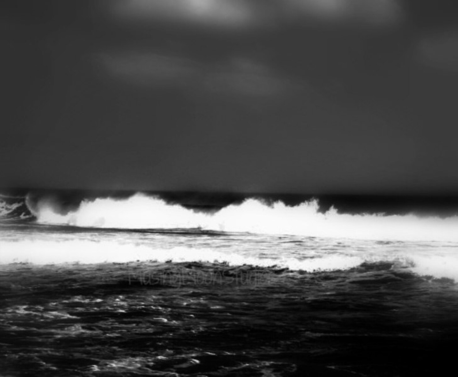 Black and White Beach Photograph Nautical Ocean Wall Art Etsy