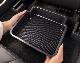 Car Under Seat Storage Organizer, Universal Silicone Car Storage Tray, Waterproof Underseat Organizer, Vehicle Interior Accessories