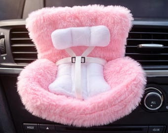 Autopoppenstoeltje voor poppen van 17 cm, cartoonstoelmodel, autostoeltje uitgang, interieur autostijl voor poppen