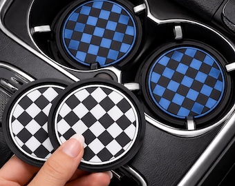 Antislip bekerhouder onderzetters, set van 2, premium pvc auto-onderzetters, universele pasvorm voor de meeste auto-interieuraccessoires, hoogwaardig ontwerp