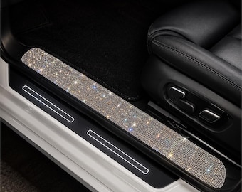 Bling Autodeur dorpelbeschermers met strass-steentjes – Kristallen deurbescherming, krasbestendige sierlijstaccessoires voor auto's en SUV's