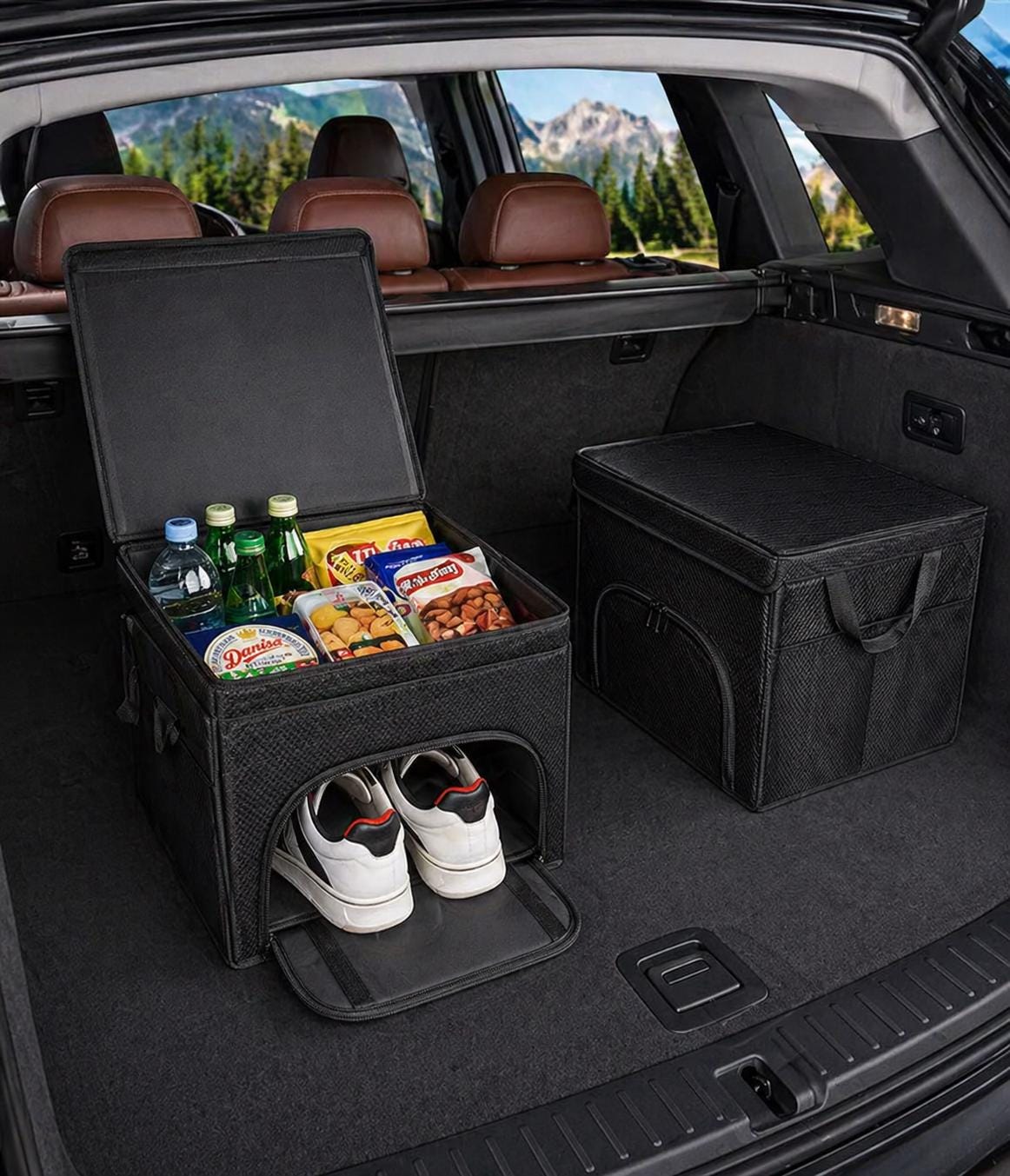 Car Rack Storage Box Car Trunk Organizer Foldable Storage Box, Large Capacity Car Storage ...