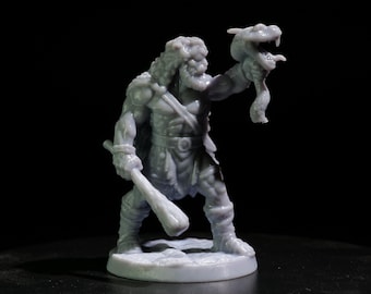Greek Mythology Hercules - Fantasy hero - 3D Printed Miniature for D&D, Wargaming, Display