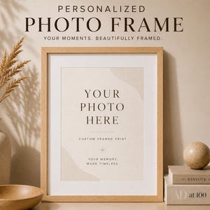 Custom Framed Print, Personalized Photo Gift, Wedding & Family Wall Art, Ready to Hang