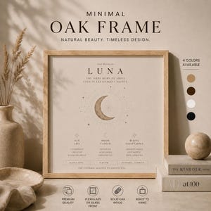 Square Oak Picture Frame 6x6 8x8 10x10 12x12 16x16 18x18 20x20 24x24