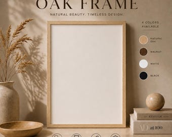 Wooden Picture Frame , Multiple Sizes 4x6 to 24x36 , Natural Wall Decor
