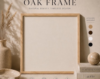 Square Oak Picture Frame 6x6 8x8 10x10 12x12 16x16 18x18 20x20 24x24